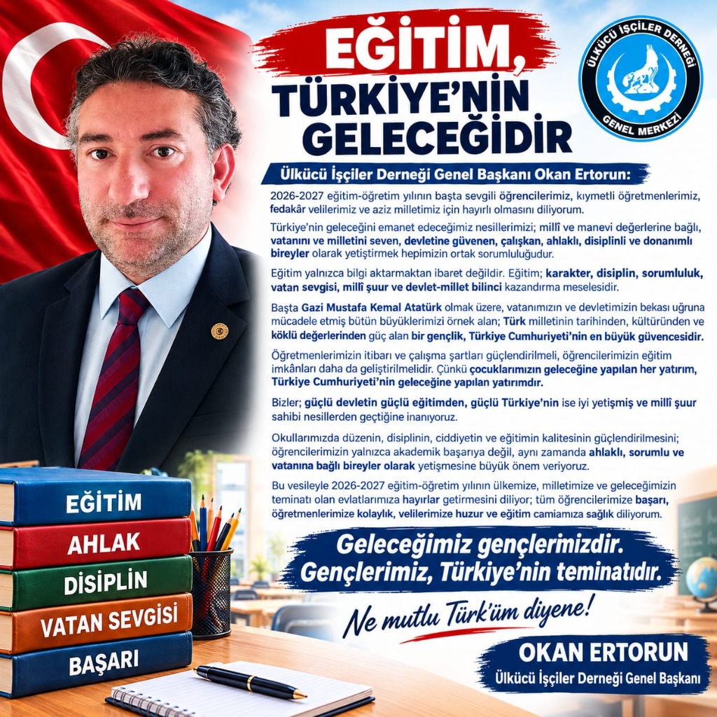 EĞİTİM, TÜRKİYE’NİN GELECEĞİDİR 🇹🇷